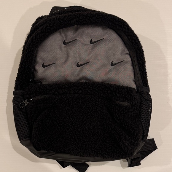 Nike Handbags - Nike Black and Gray Fleece Backpack New!!